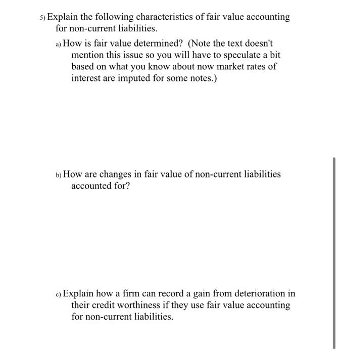 Solved Explain The Following Characteristics Of Fair Chegg