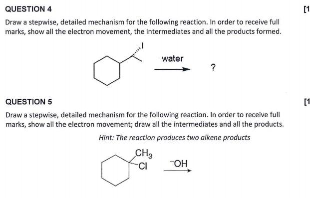 Solved Draw A Stepwise Detailed Mechanism For The Following Chegg