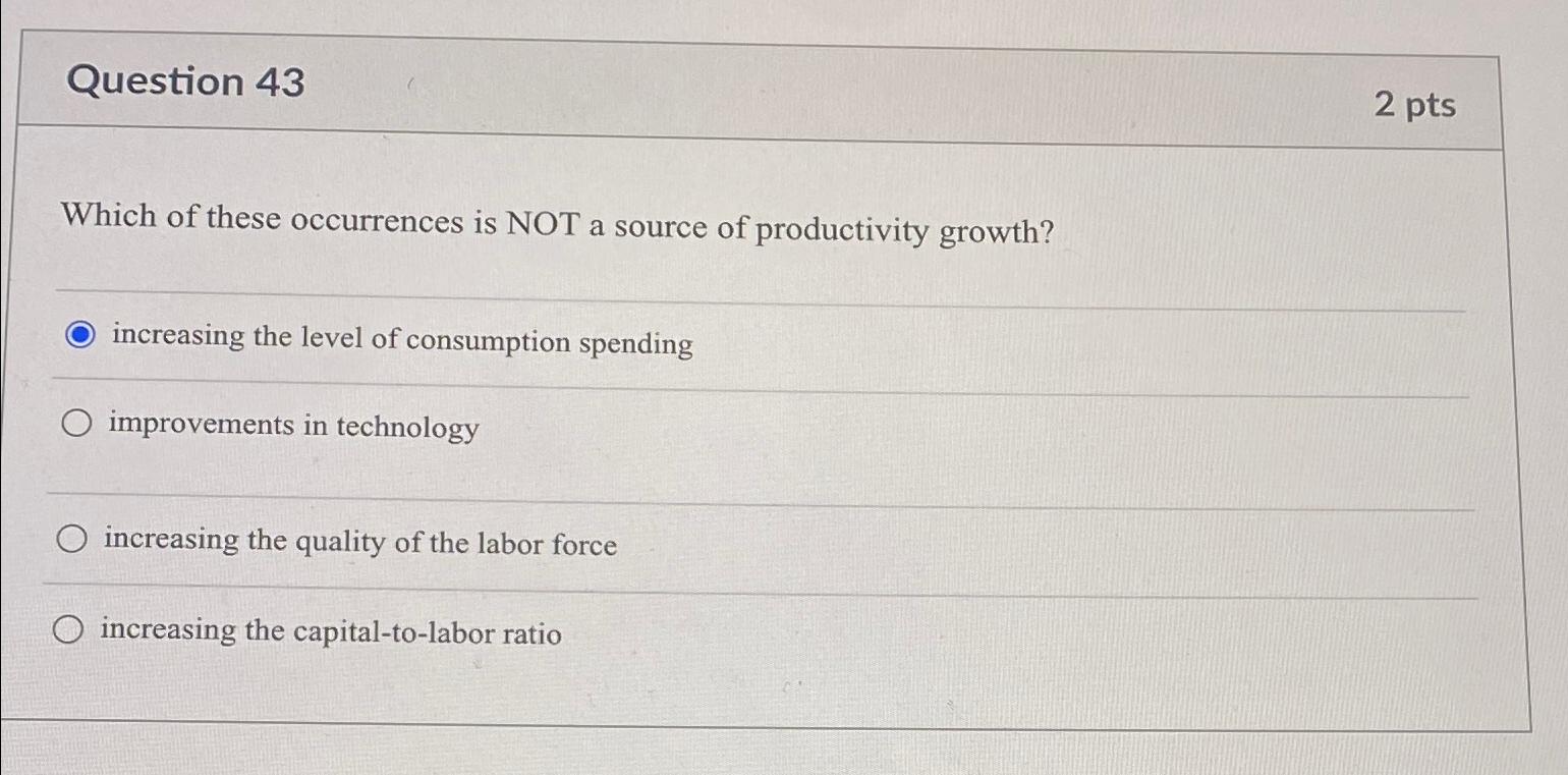 Solved Question Ptswhich Of These Occurrences Is Not A Chegg