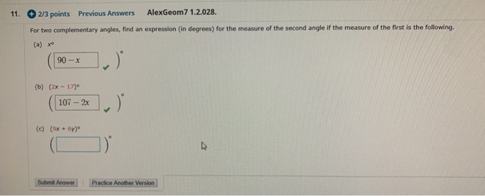 Solved Points Previous Answers Alexgeom Chegg