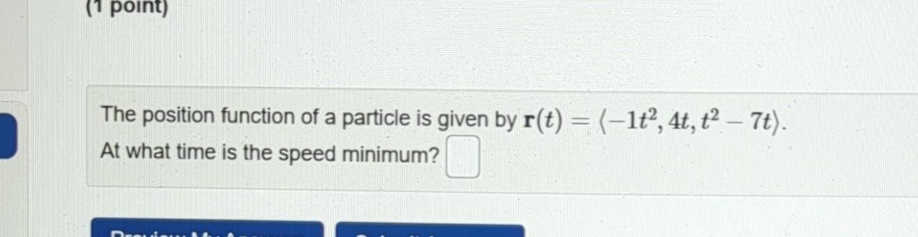 Solved The Position Function Of A Particle Is Given By Chegg