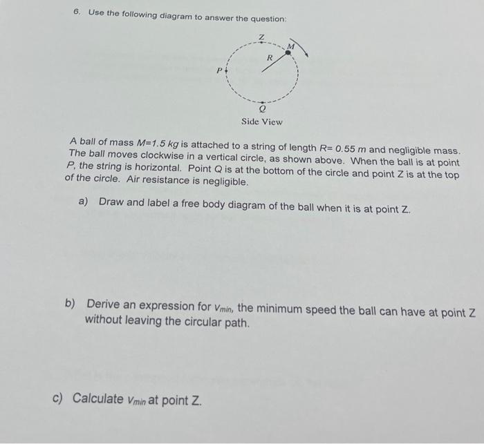 6 Use The Following Diagram To Answer The Question Chegg