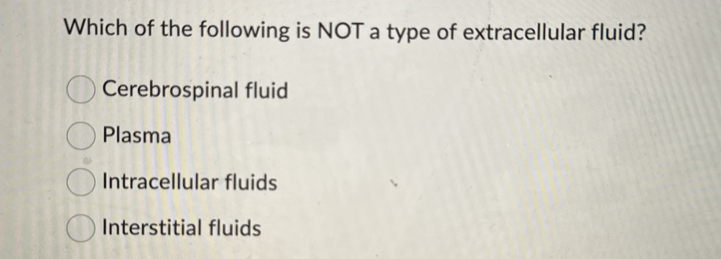 Solved Which Of The Following Is Not A Type Of Extracellular Chegg