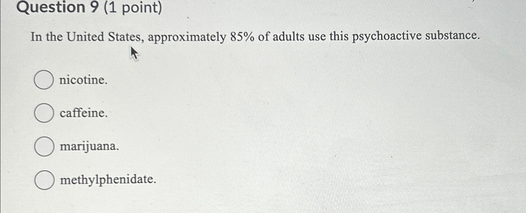 Solved Question 9 1 Point In The United States Chegg