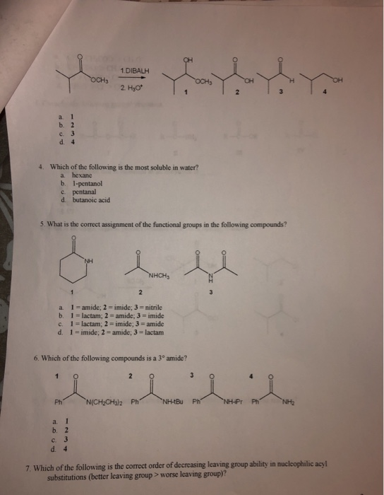 Solved 1 What Is The IUPAC Name Of The Following Compound Chegg