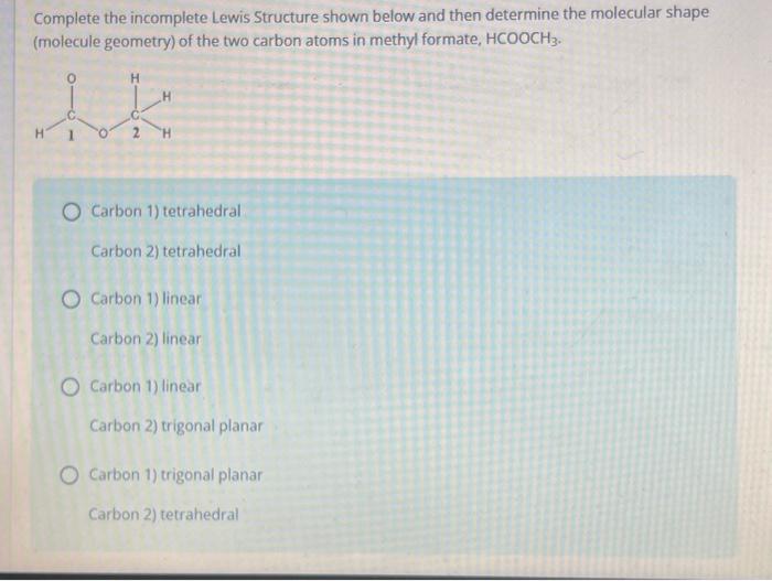 Complete The Incomplete Lewis Structure Shown Below Chegg