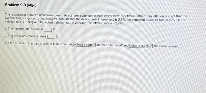 Solved The Relationship Between Nominal And Real Interest Chegg
