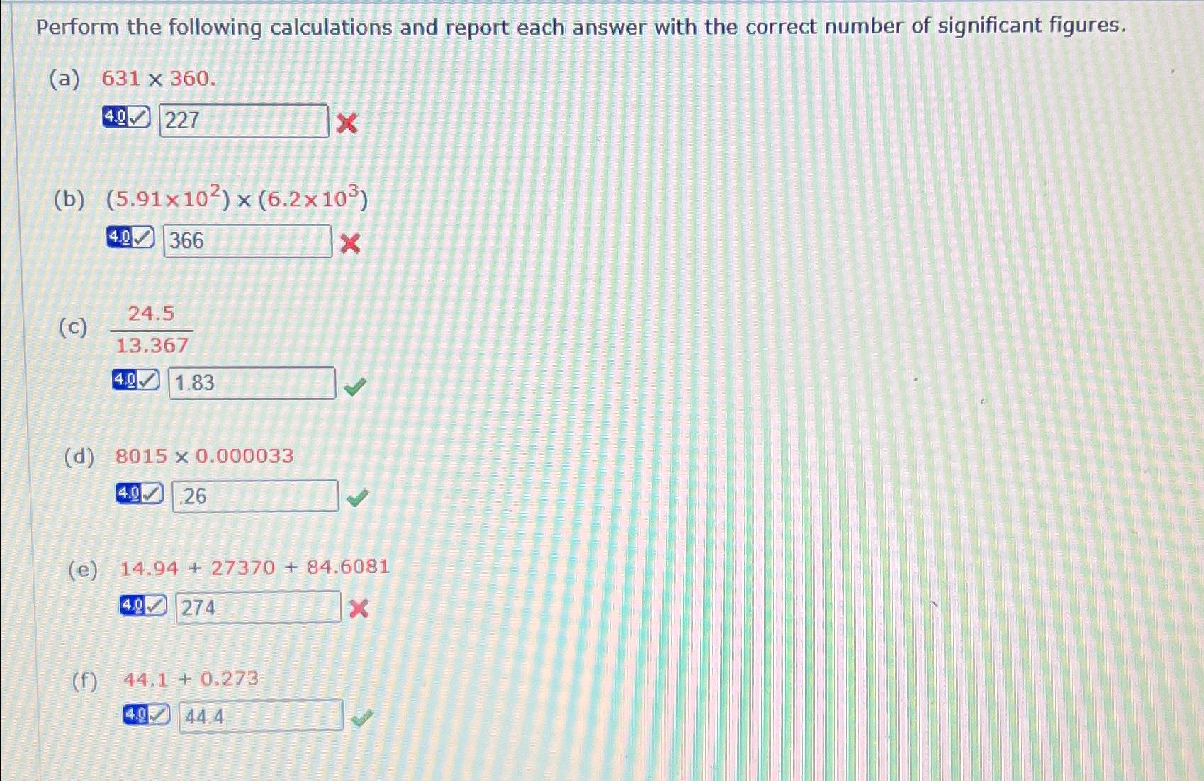 Solved Perform The Following Calculations And Report Each Chegg