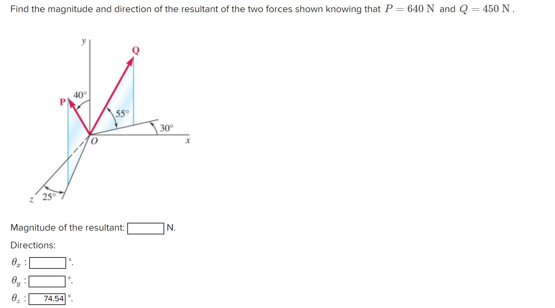 Solved Find The Magnitude And Direction Of The Resultant Of Chegg