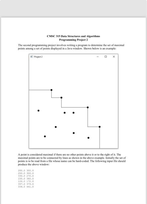 Solved Cmsc Data Structures And Algorithms Programming Chegg