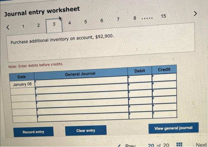 Solved Exercise Algo Complete The Accounting Cycle Chegg