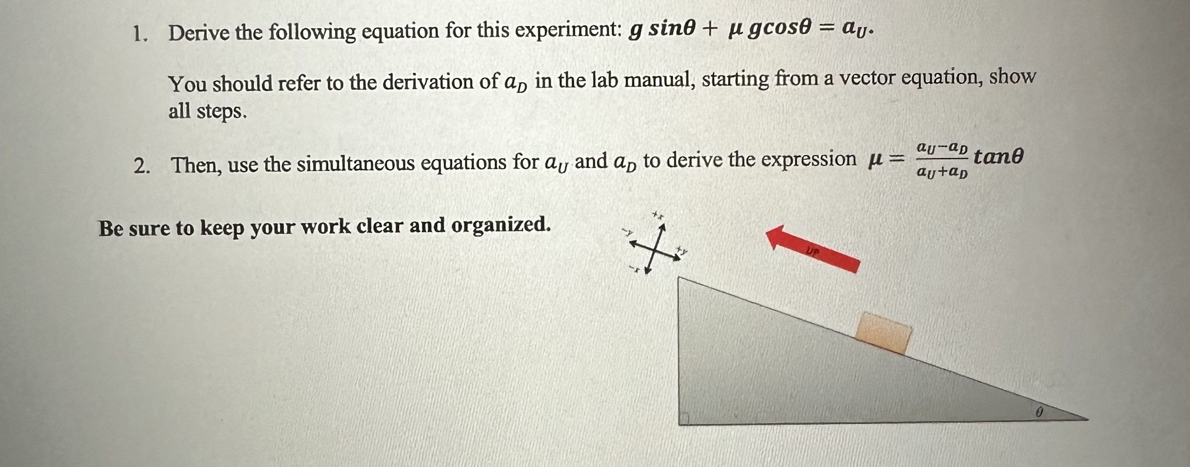 Solved Derive The Following Equation For This Experiment Chegg