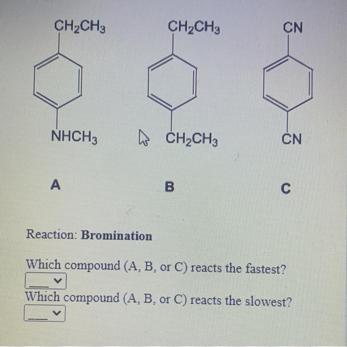 Solved In Both Series Below The Three Aromatic Compounds Chegg