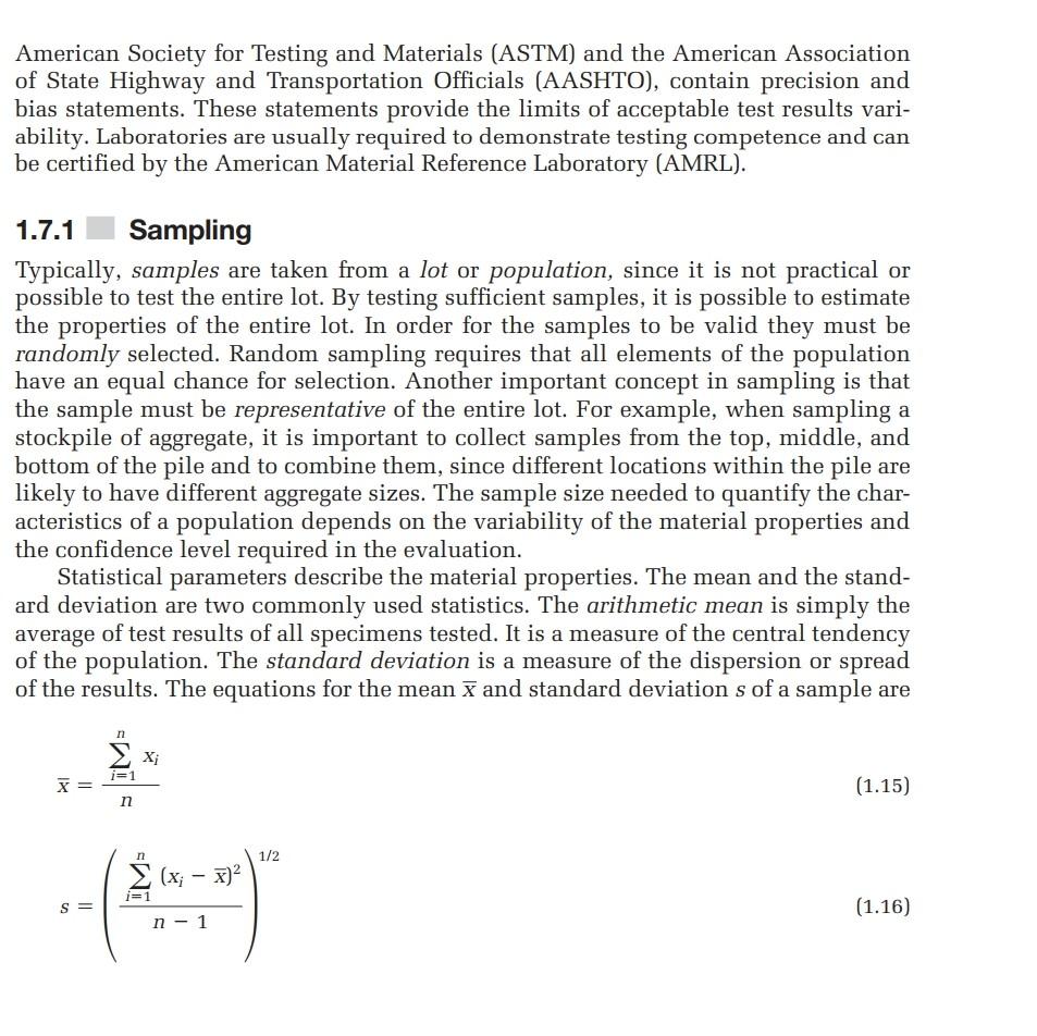 Solved American Society For Testing And Materials ASTM And Chegg