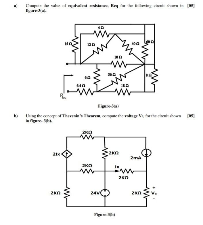 Solved A Compute The Value Of Equivalent Resistance Req Chegg