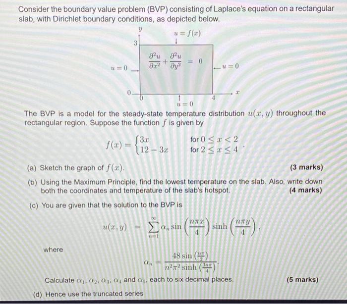 Solved Consider The Boundary Value Problem BVP Consisting Chegg