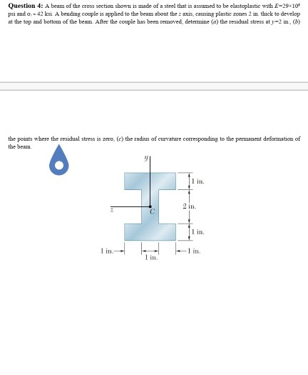 Solved Question 4 A Beam Of The Cross Section Shown Is Made Chegg