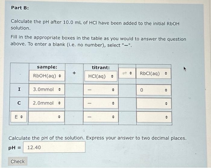 Solved Calculate The PH After 10 0 ML Of HCl Have Been Added Chegg