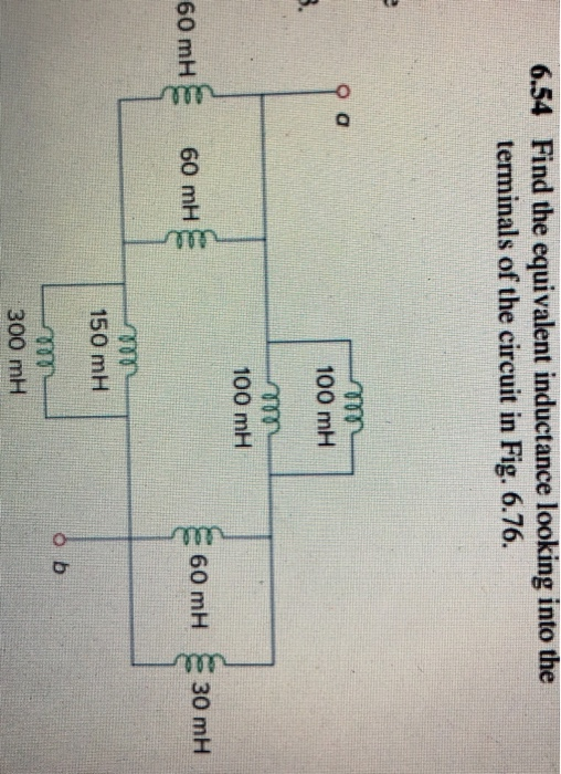 Solved Find The Equivalent Inductance Looking Into The Chegg