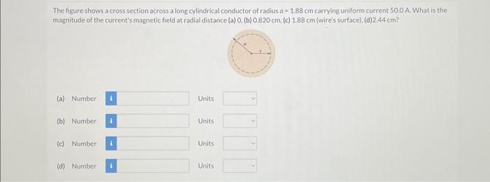 Solved The Figure Shows A Cross Section Across A Long Chegg