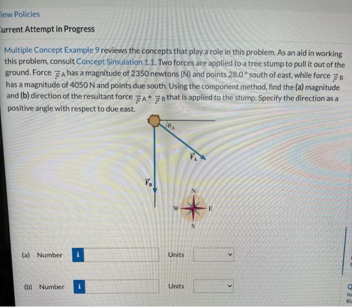 Solved Multiple Concept Example 9 Reviews The Concepts That Chegg