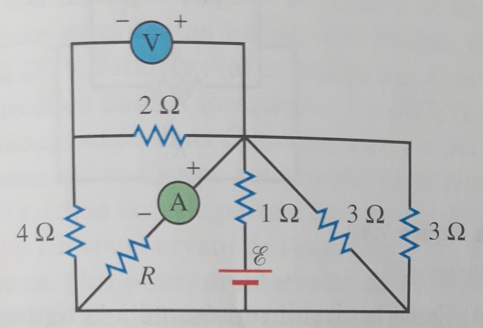 Solved In The Circuit Shown In Figure Below The Ammeter Chegg