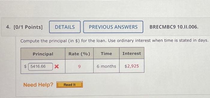 Solved Points Details Previous Answers Brecmbc Chegg