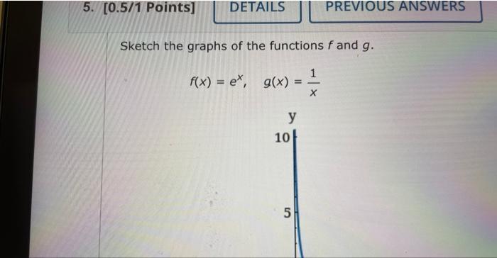 Solved Sketch The Graphs Of The Functions F And G Chegg