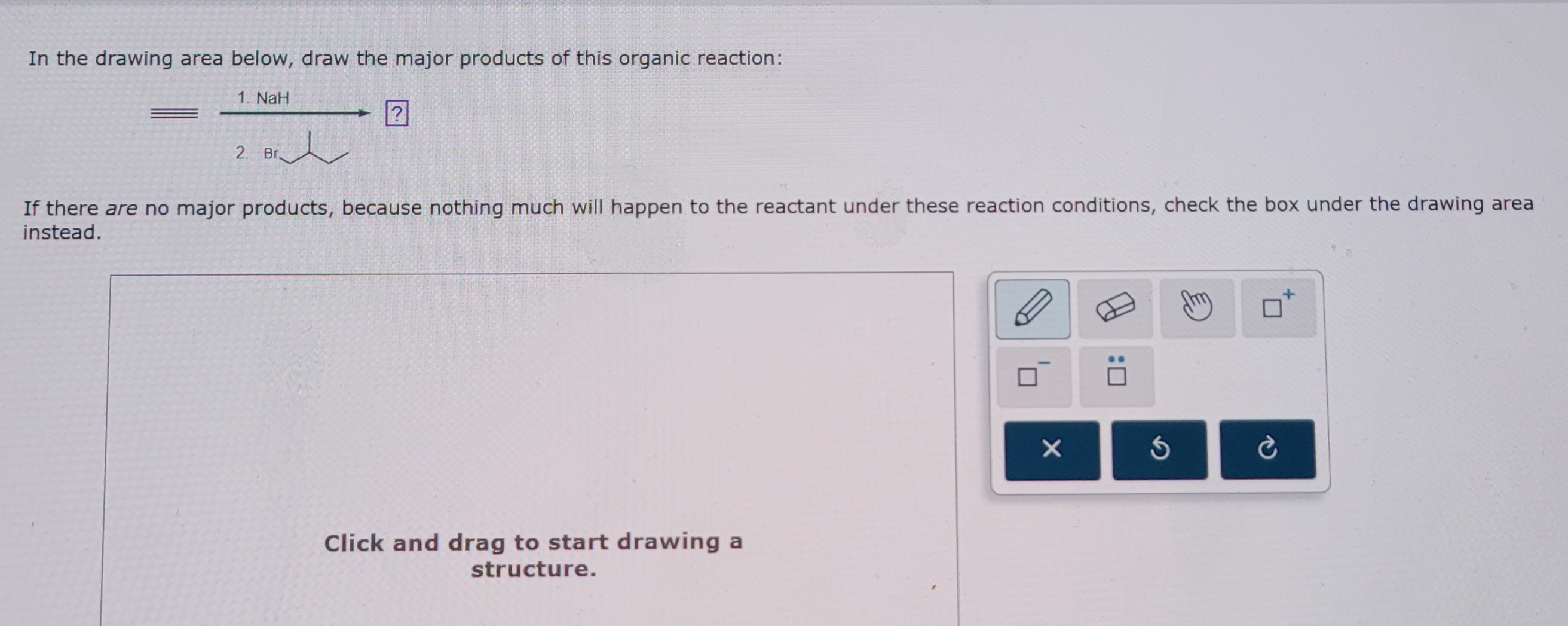 Solved In The Drawing Area Below Draw The Major Products Of Chegg