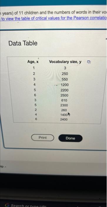 Solved The Accompanying Table Shows The Ages In Years Of Chegg