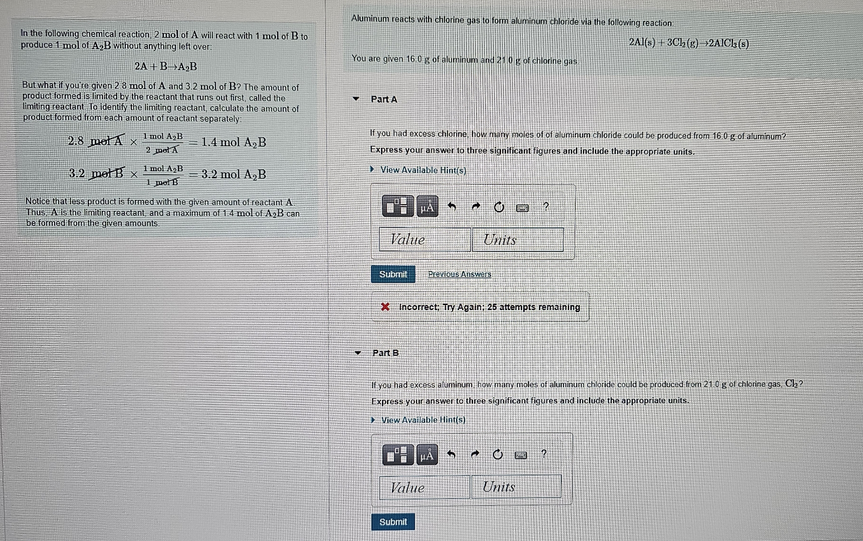 Solved Aluminum Reacts With Chlorine Gas To Form Aluminum Chegg