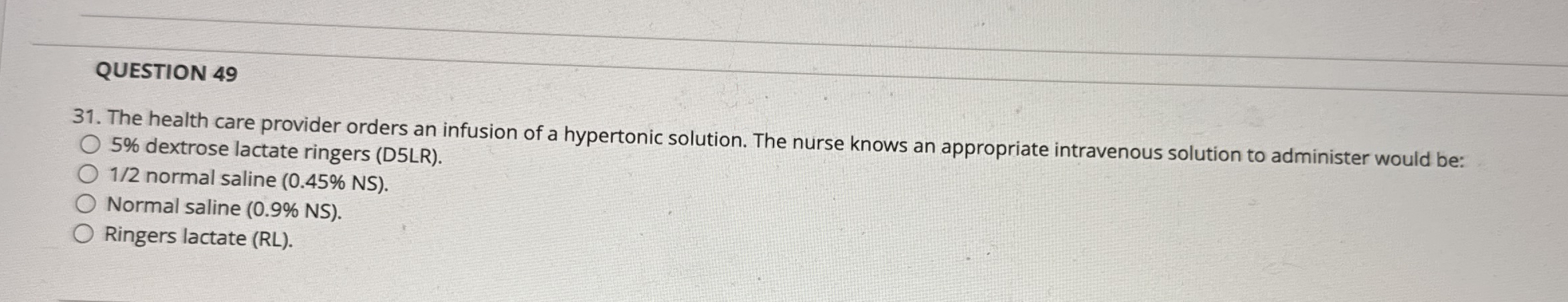 QUESTION 4931 The Health Care Provider Orders An Chegg