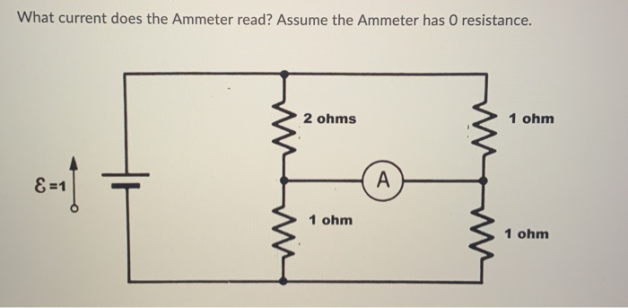 Solved What Current Does The Ammeter Read Assume The Chegg