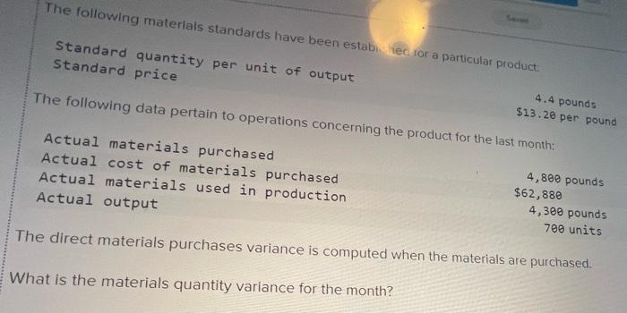 Solved The Following Data Pertain To Operations Concerning Chegg