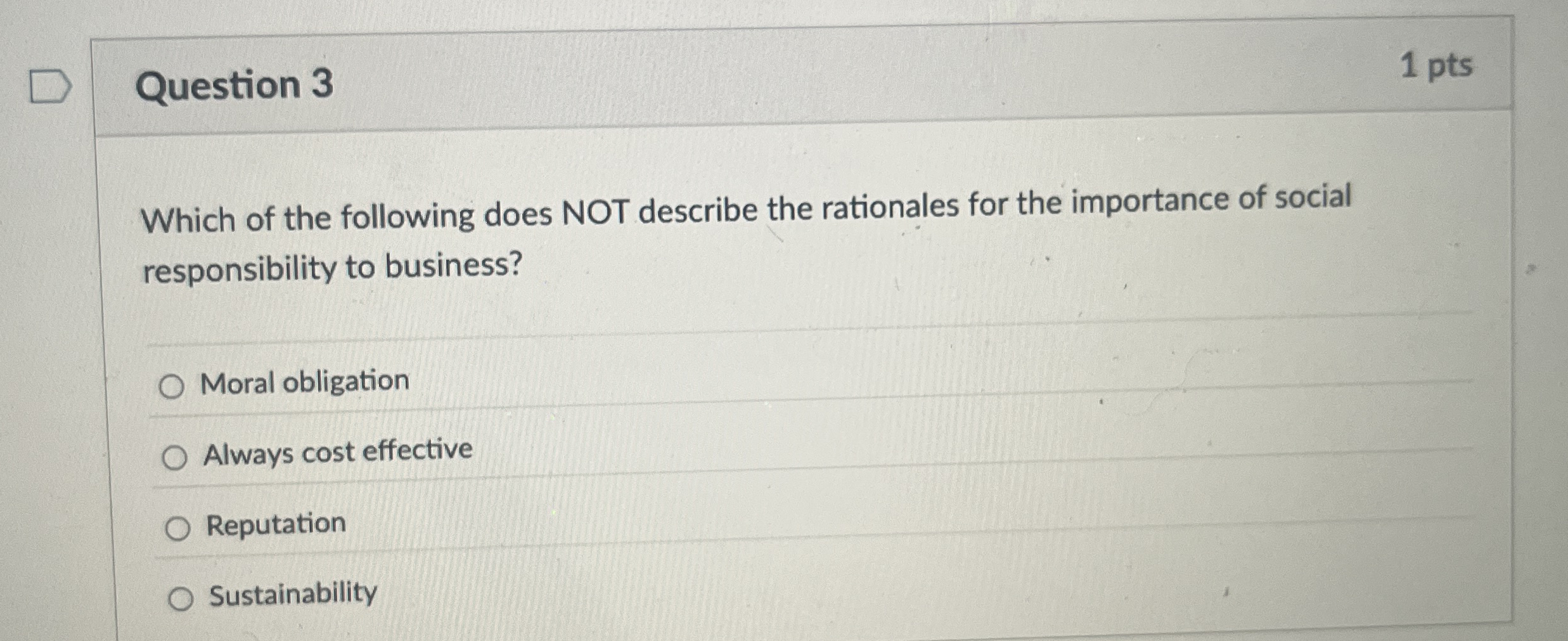 Solved Question Pts Which Of The Following Does Not D