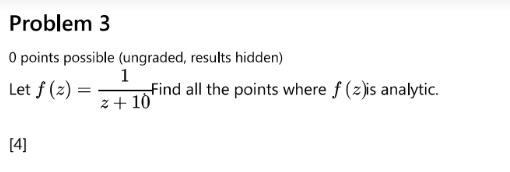 Solved Problem 3 O Points Possible Ungraded Results Chegg