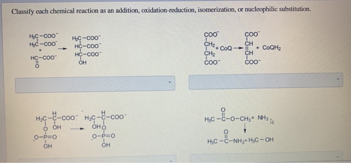 Solved Classify Each Chemical Reaction As An Additi Courses Archive