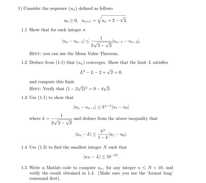 Really Need Help On The Matlab Code Part At The Chegg