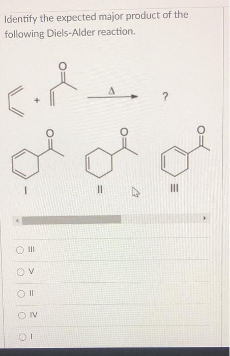 Solved Identify The Expected Major Product Of The Following Chegg