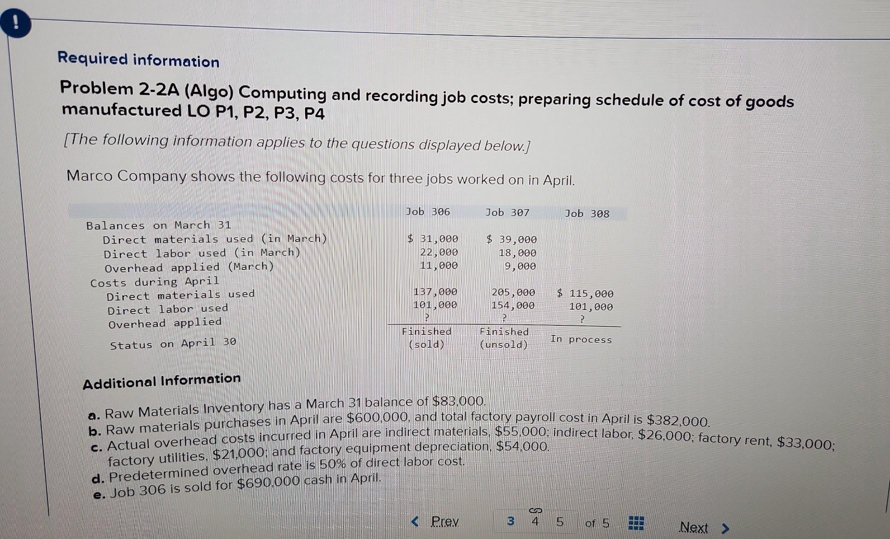 Solved Problem A Algo Computing And Recording Job Chegg