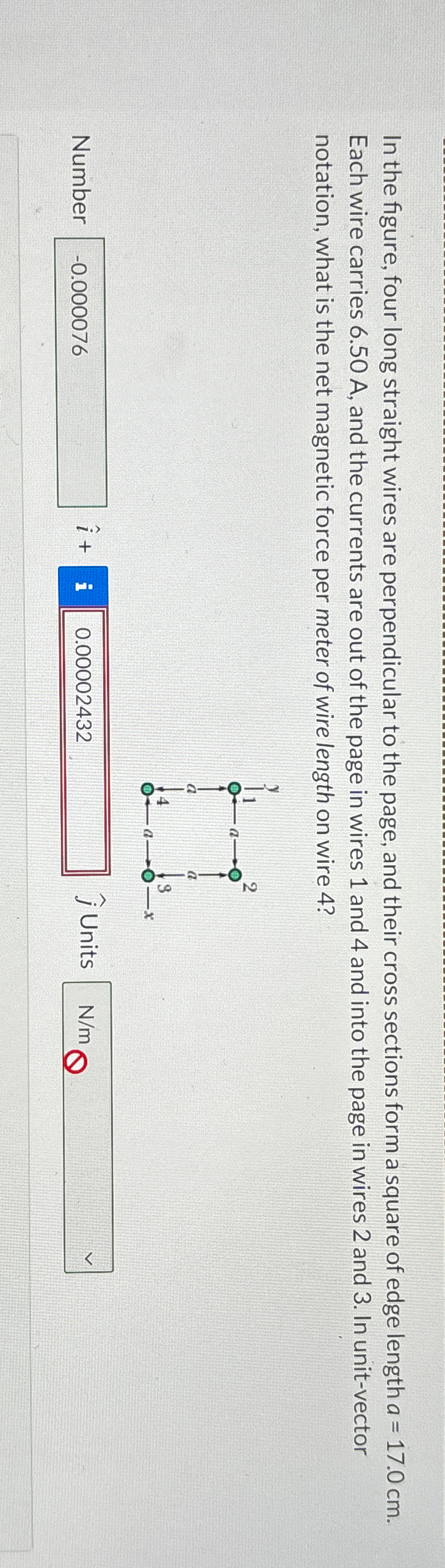 Solved In The Figure Four Long Straight Wires Are Chegg