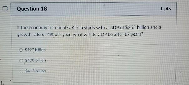 Solved Question 16 1 Pts If Nominal GDP 20 Trillion And Chegg