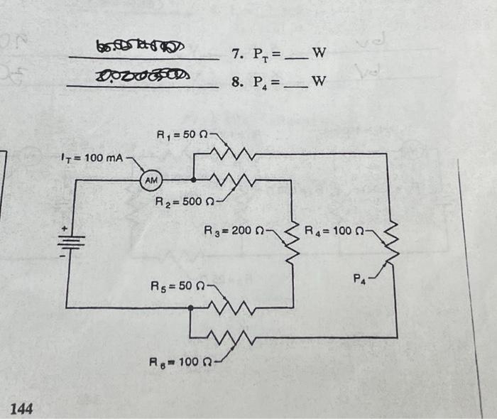 Solved Need Help Solving For Total Power And The Power Chegg