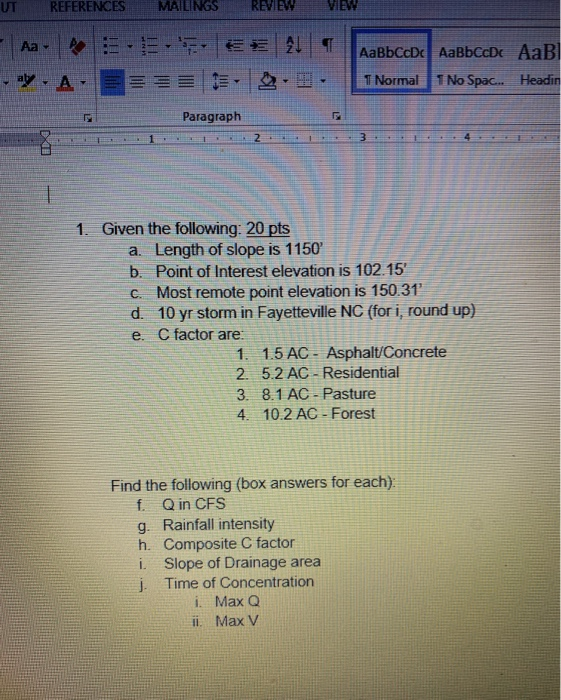 UT REFERENCES MAILINGS REVIEW VIEW Aa 21 AaBbCcDc Chegg