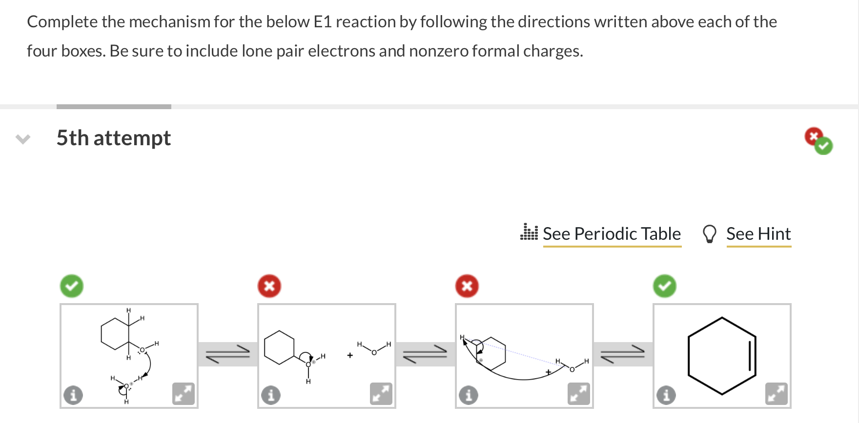 Solved Complete The Mechanism For The Below E Reaction By Chegg