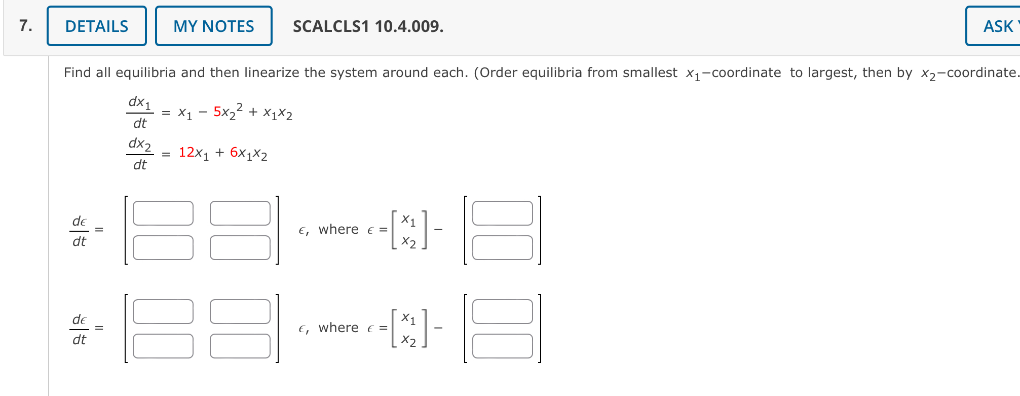 Solved Find All Equilibria And Then Linearize The System Chegg