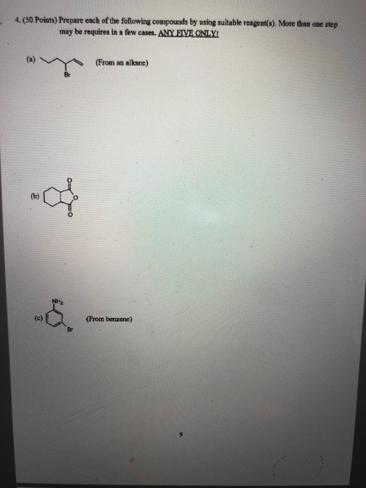 Solved 4 50 Points Prepare Each Of The Following Chegg