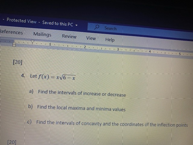 Solved Protected View Saved To This PC Search Eferences Chegg