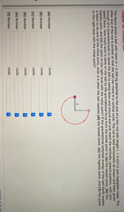 Solved Chapter Ub Proue The Figure Shows A Ball With Mass M Chegg