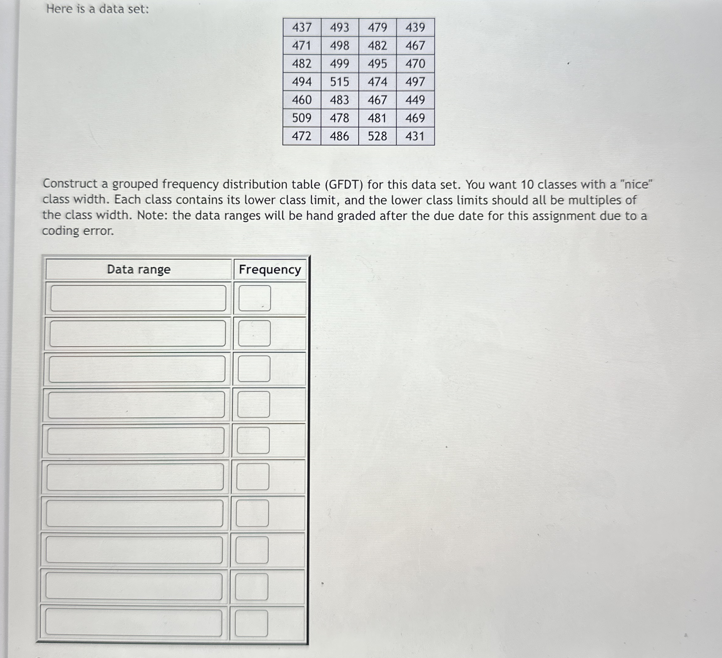 Solved Here Is A Data Chegg